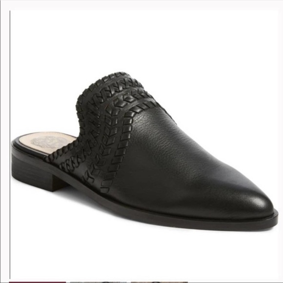 Vince Camuto Shoes - Vince Camuto woven leather mules sz 7.5 black